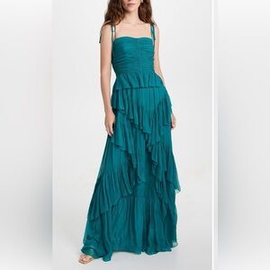 NEW Ulla Johnson Aveline Gown Size 14 – Ruffle Silk Maxi MSRP $1295